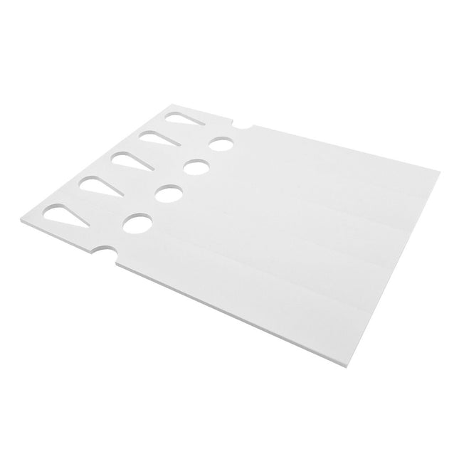 Loop lock labels white PET 250x38mm