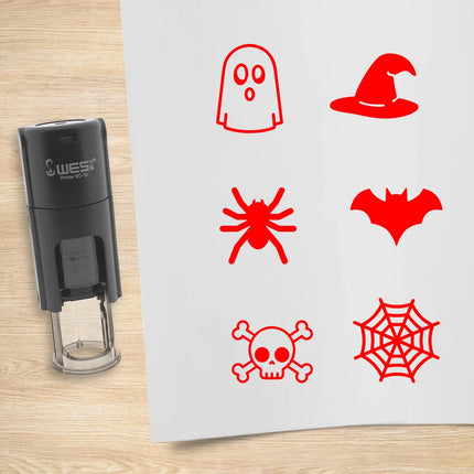 Halloween stamp set Ø10mm imprint - 1 pc