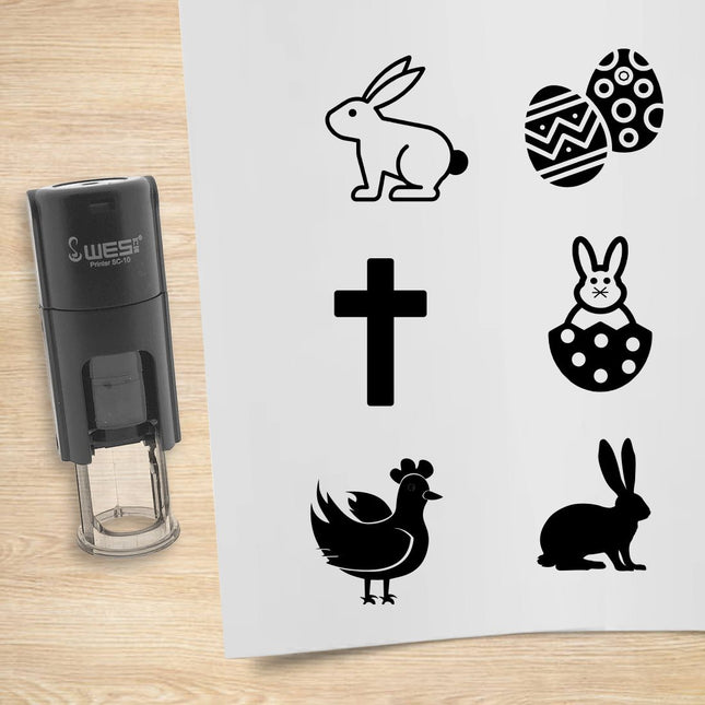 Easter stamp set Ø10mm imprint - 1 pc