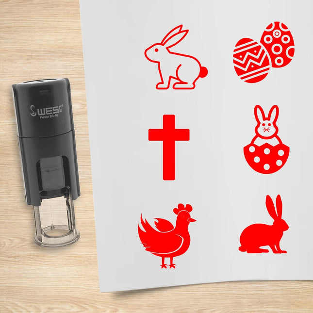 Easter stamp set Ø10mm imprint - 1 pc