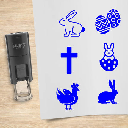 Easter stamp set Ø10mm imprint - 1 pc