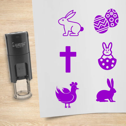 Easter stamp set - 10 mm print