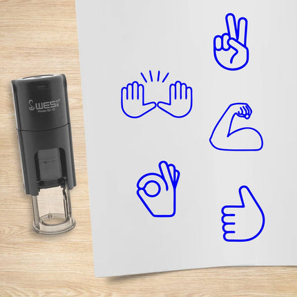 Hand stamp set - 10 mm print