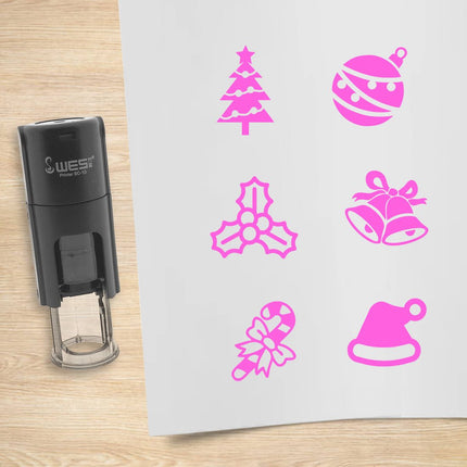 Christmas stamp set - 10 mm print