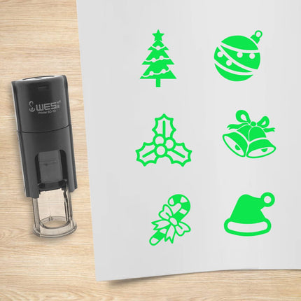 Christmas stamp set - 10 mm print
