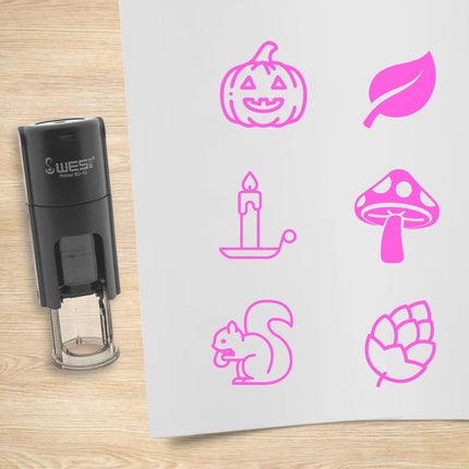 Autumn stamp set - 10 mm print