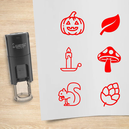 Autumn stamp set - 10 mm print