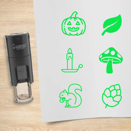 Autumn stamp set - 10 mm print