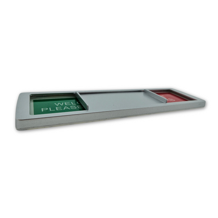 Welcome please knock - Do not disturb sliding sign 178x50mm - 1 pc
