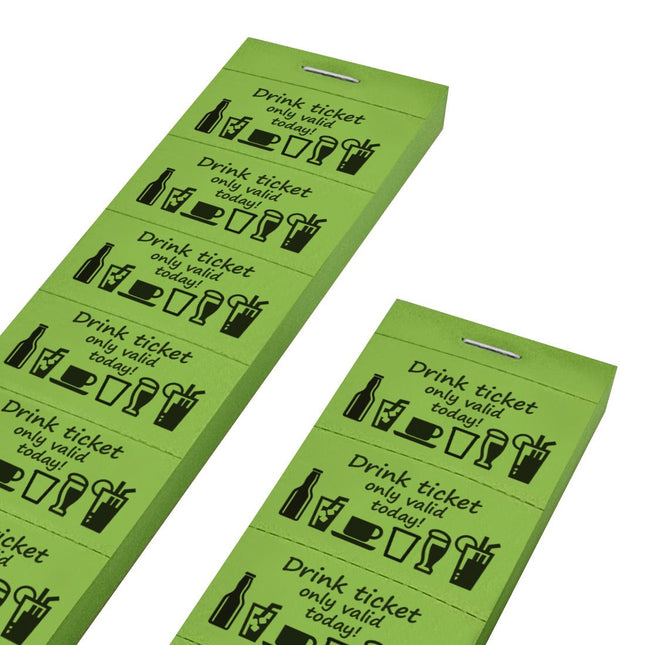 Drink ticket valid only today - 1000 tickets