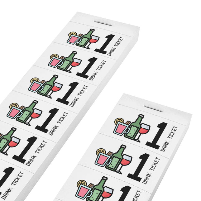 Drink ticket with drink icons - 1000 tickets