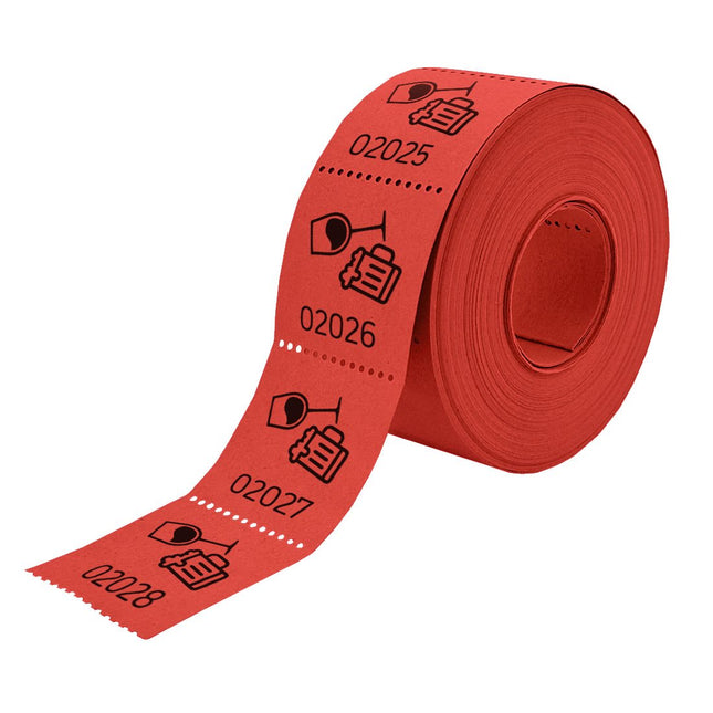 Tickets on roll beer/wine - 500 tickets