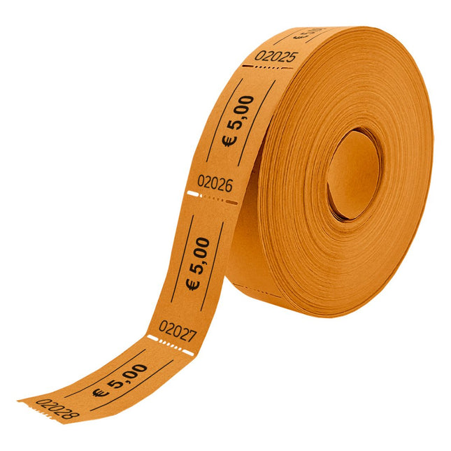 Tickets on roll € 5 - 1000 pcs