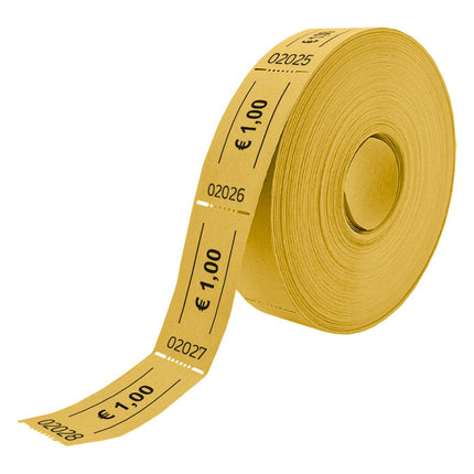 Tickets on roll € 1 - 1000 pcs