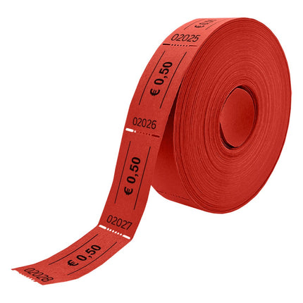 Tickets on roll € 0,50 - 1000 pcs