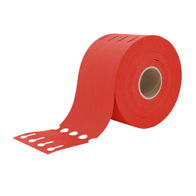 Loop lock labels red HDPE 160x17mm