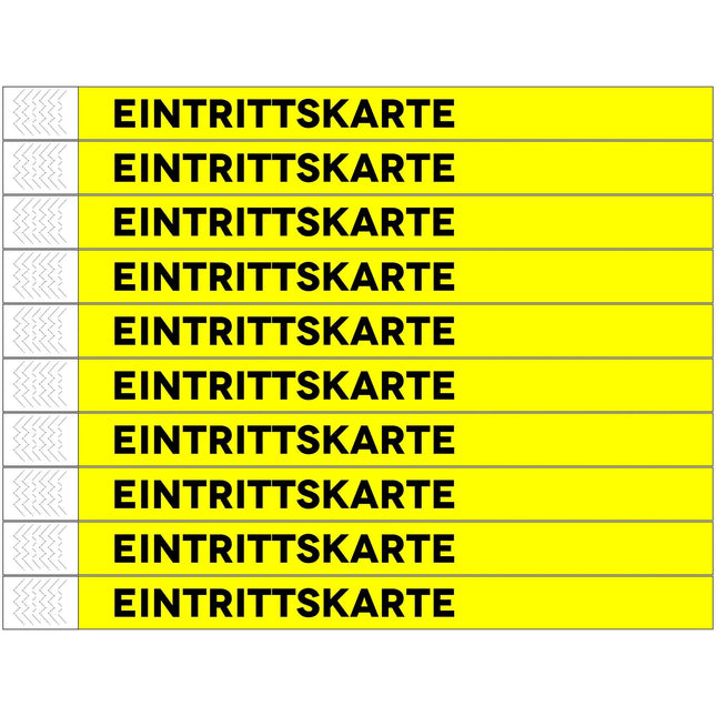 Eintrittskarte Tyrex wristbands - 100 pcs