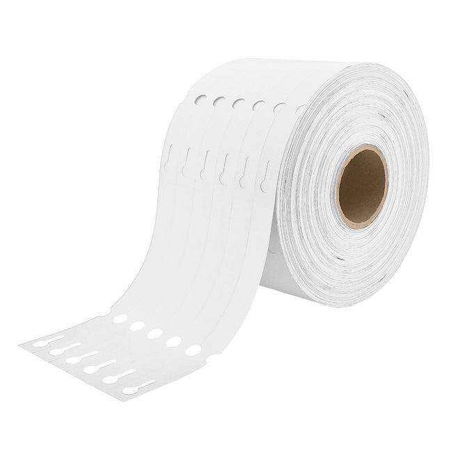 Loop-lock labels white HDPE 160x17mm