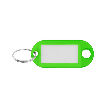 Plastic key tag with label window 48 x 22 mm – 100 pcs