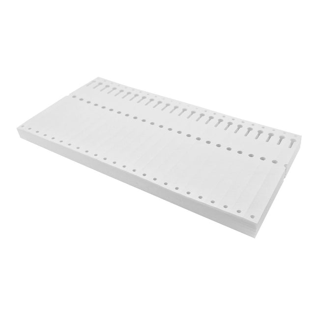 Loop-lock labels white Tyvek 160x12,7mm