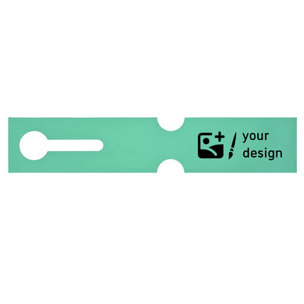 Custom loop lock labels HDPE 260x50mm