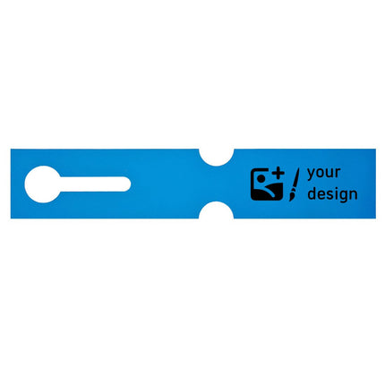 Custom loop lock labels HDPE 260x50mm