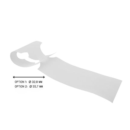 XL loop-lock labels white HDPE 381x75mm