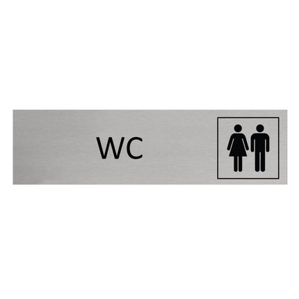 WC door sign 165x45mm - 1 pc