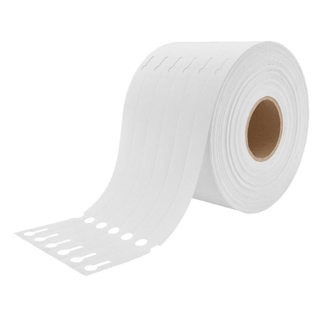 Loop-lock labels white HDPE 200x17mm
