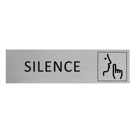 Silence door sign 165x45mm - 1 pc