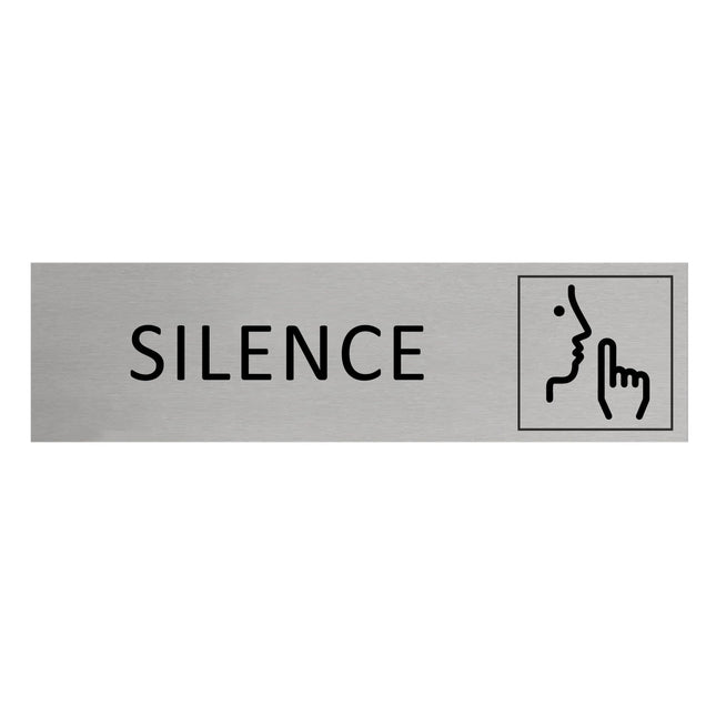 Silence door sign 165x45mm - 1 pc