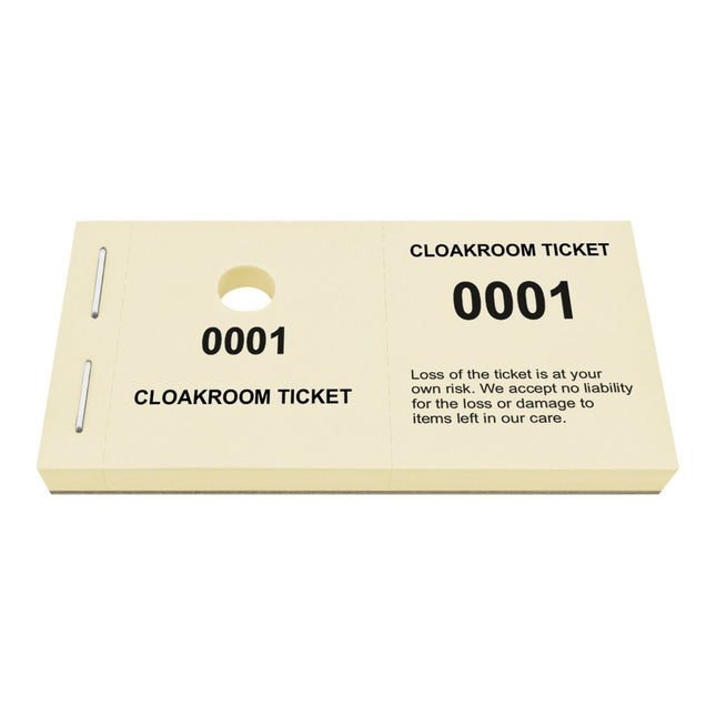 Cloakroom tickets - 1000 pcs