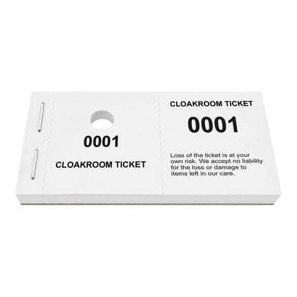 Cloakroom tickets - 1000 pcs