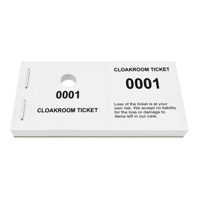 Cloakroom tickets - 1000 pcs