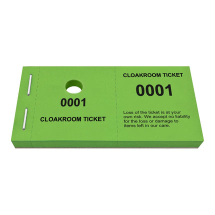Cloakroom tickets - 1000 pcs