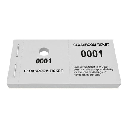Cloakroom tickets - 1000 pcs