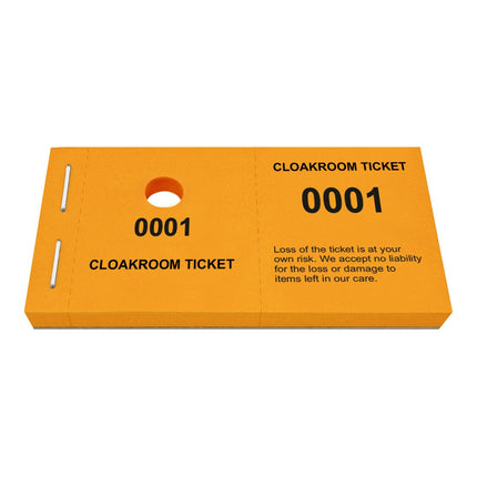 Cloakroom tickets - 1000 pcs