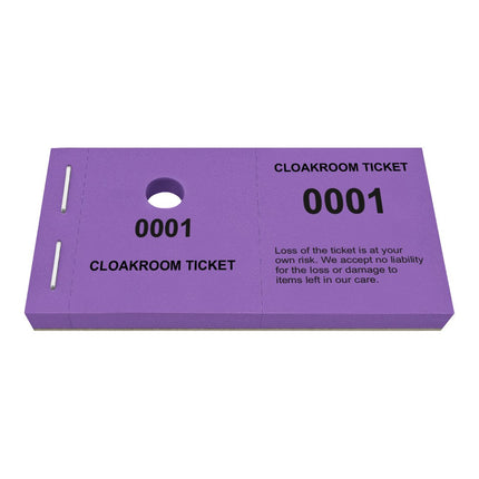 Cloakroom tickets - 1000 pcs