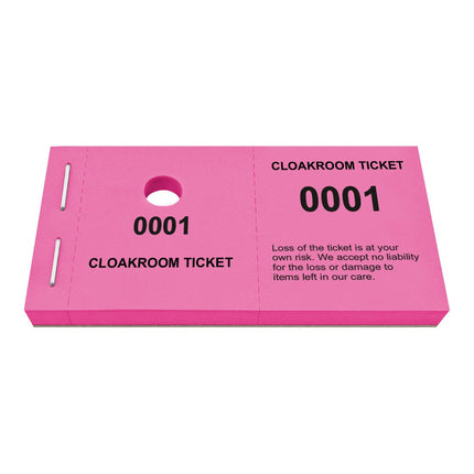 Cloakroom tickets - 1000 pcs