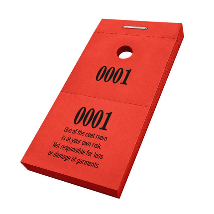 Cloakroom tickets - 1000 pcs