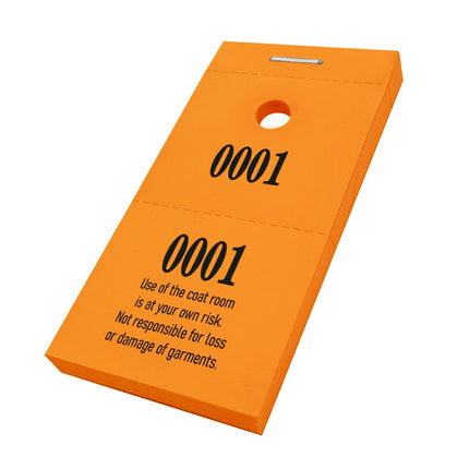 Cloakroom tickets - 1000 pcs