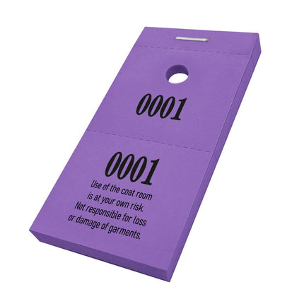 Cloakroom tickets - 1000 pcs