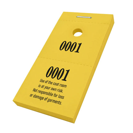 Cloakroom tickets - 1000 pcs