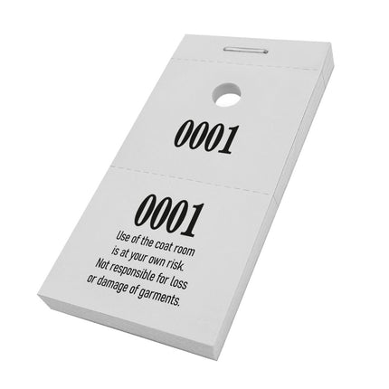 Cloakroom tickets - 1000 pcs