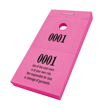 Cloakroom tickets - 1000 pcs