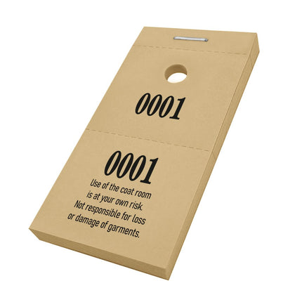 Cloakroom tickets - 1000 pcs