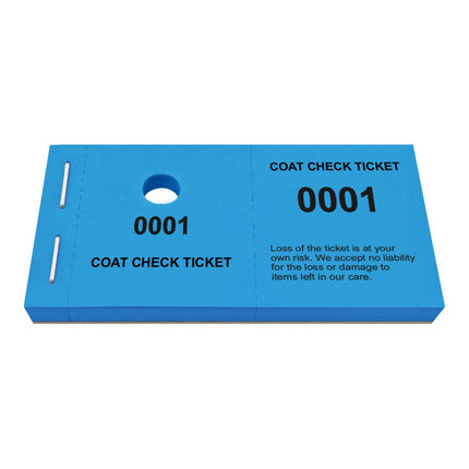 Coat check tickets - 1000 pcs