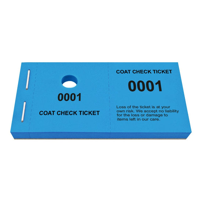Coat check tickets - 1000 pcs