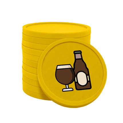 Craft beer tokens Ø29mm – 100 pcs