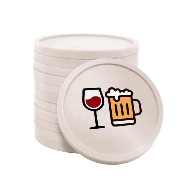 Beer and wine tokens Ø29mm – 100 pcs